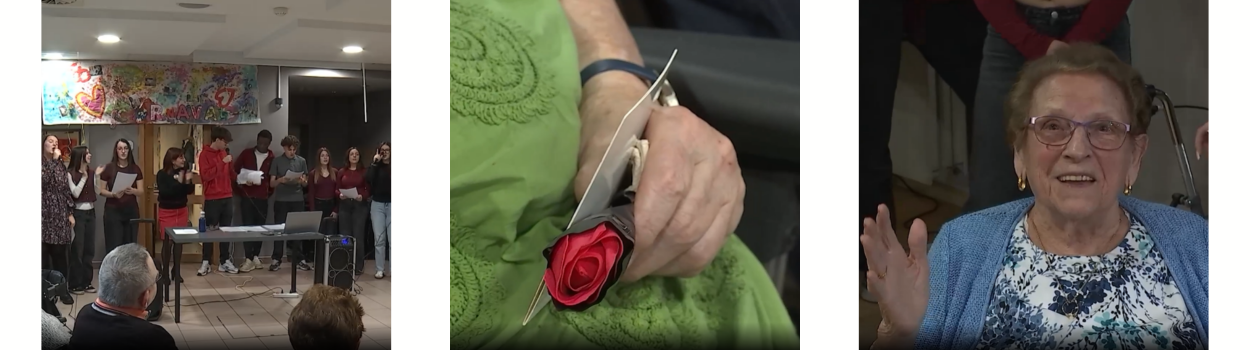 Reportage Telemb : Saint-Valentin intergénérationnelle à Saint-Ghislain